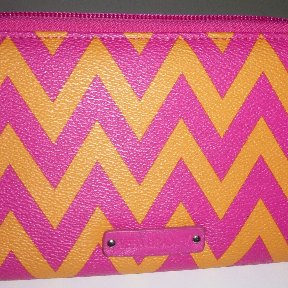 Vera Bradley-Chevron Stripe yellow-pink wallet